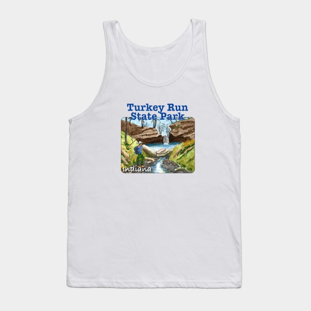 Turkey Run State Park, Indiana Tank Top by MMcBuck